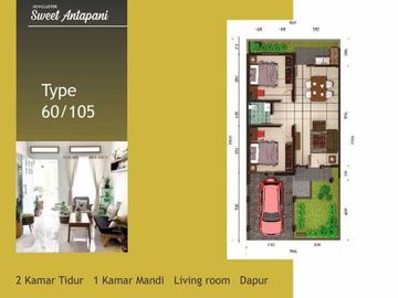 Rumah Baru Sweet antapani dekat arcamanik, cicaheum bandung