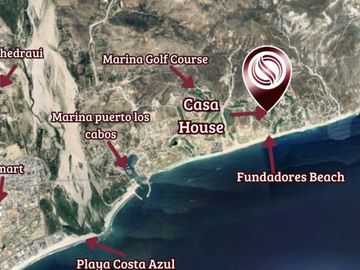 Casa con jardín, alberca privada, Jacuzzi y Terraza, Puerto Los Cabos, Venta, Sa