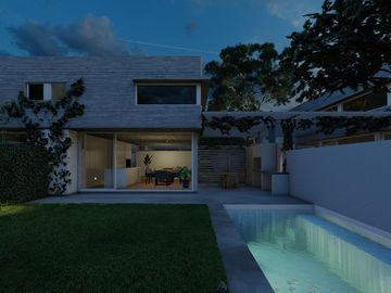 EN VENTA- CASA 3 DORMITORIOS CON PISCINA Y PARRILLA- BARRIO PRIVADO ABRA- FUNES