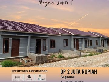 Hunian termurah Dp 2juta luas tanah 84 siap huni