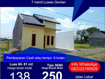rumah solo rumah waru baki rumah gentan solo tanah waru baki tanahsolo