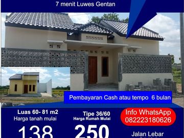 rumah solo rumah waru baki rumah gentan solo tanah waru baki tanahsolo