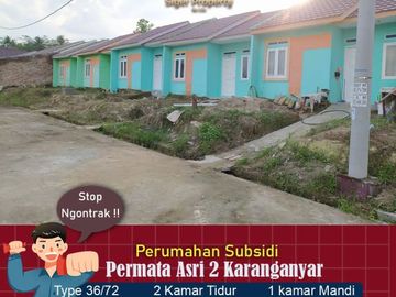 rumah subsidi 2 kamar bangunan bagus siap huni