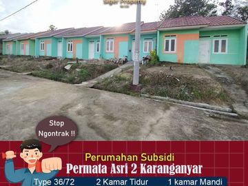 rumah subsidi 2 kamar bangunan bagus siap huni