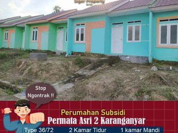 rumah subsidi 2 kamar bangunan bagus siap huni