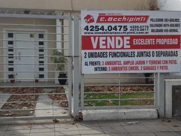 Departamento Tipo Casa en venta en Quilmes Oeste Centro