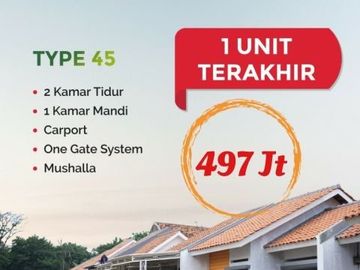 Rumah 1 lantai Bekasi Type 45/66 harga 400 jutaan