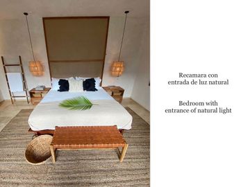 Casa con alberca privada, rooftop con lounge y hamaca, en privada con cancha de