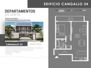 Departamento en venta en Ramos Mejia Sur