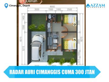RUMAH DIJUAL MURAH RADAR AURI CIMANGGIS