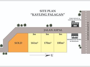 Tanah DIjual Di Ngaglik Sleman Luas 191m2 Lebar Muka 9m Murah!!!