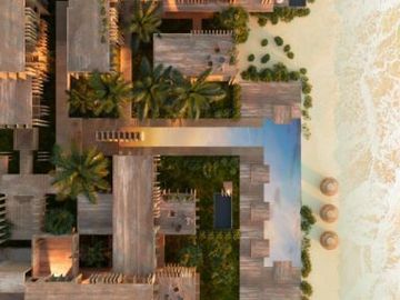 Departamento de 2 recamaras club de playa privado, amenidades de lujo en venta