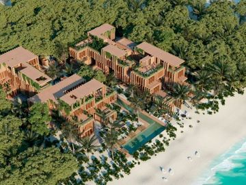 Departamento de 2 recamaras club de playa privado, amenidades de lujo en venta