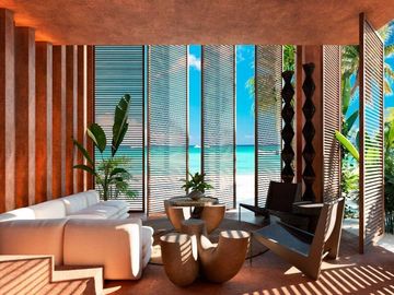 Departamento de 2 recamaras club de playa privado, amenidades de lujo en venta