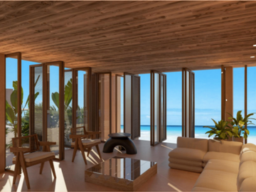 Departamento de 2 recamaras club de playa privado, amenidades de lujo en venta