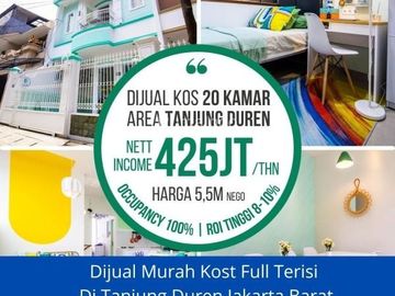 Dijual Murah Kost Full Terisi Di Tanjung Duren Jakarta Barat