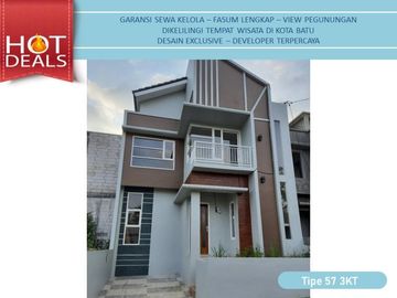 3KT Rumah Malang Batu Tipe 57 View Gunung Arjuna