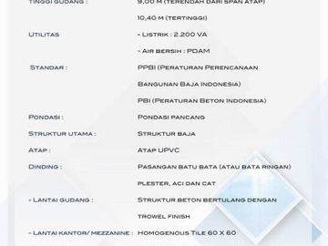 Gudang Multiguna Keren Bebas Banjir di Aero Bizhub Pajang