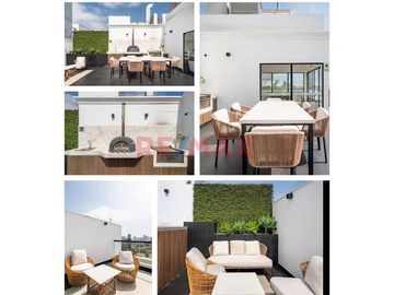 Exclusivo Flat 48M2 En Piso 8 Amoblado Y Cochera