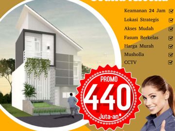 Rumah dekat Kapus Brawijaya cicilan ringan di Grand Aleena