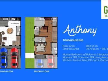 3BR, 2 Car Garage Townhouse in Lapu-Lapu, Breeza Coves