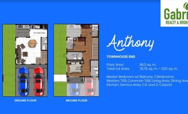 3BR, 2 Car Garage Townhouse in Lapu-Lapu, Breeza Coves