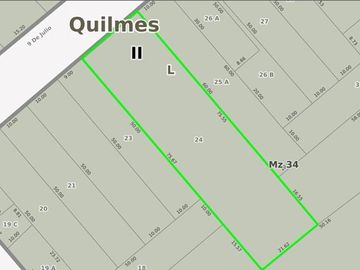 Lote Espectacular para Construir en Calle 9 de Julio - Bernal - ULTIMA RESERVA