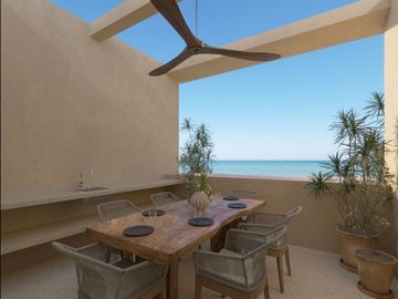 DEPARTAMENTOS EN VENTA TIPO PENTHOUSE CON VISTA AL MAR, CHICXULUB, TORRE DORADA