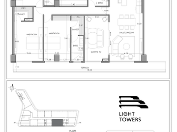 Departamento(2R) en Venta en Light Towers