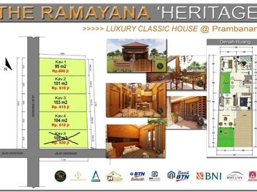 RUMAH KLASIK DENGAN RUANG TAMU KONSEP OUTDOOR DI PRAMBANAN