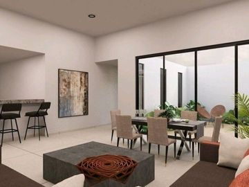 CASA DE UNA PLANTA DE ENTREGA INMEDIATA EN  PRIVADA INARA RESIDENCIAL, MÉRIDA