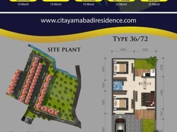 Rumah murah tanpa dp dekat stasiun citayam bogor depok