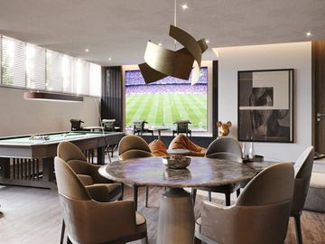 Condominio con balcon, alberca, Gimnasio, area de asador, area para perros