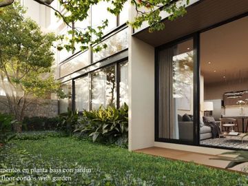 Condominio con balcon, alberca, Gimnasio, area de asador, area para perros