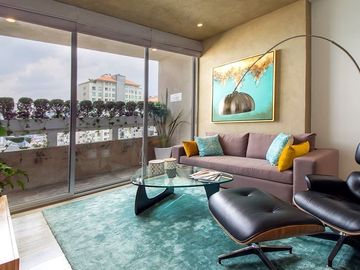 Penthouse con terraza semi techada de 52 m2, 4 estacionamientos, alberca con car