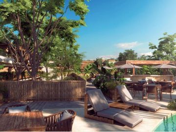 Departamento con amenidades,servicio a la habitacion , area comercial boho chic