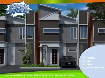 2 Lantai Rumah Lingkungan Asri View Katu 2KT Tipe 34/60