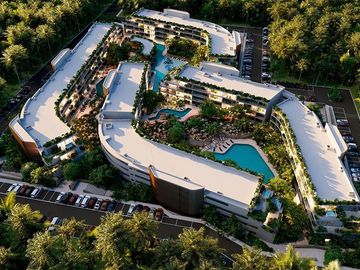 Condominio con alberca privada, terraza panoramica, casa club 4 albercas, area p