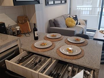 Depto arriendo 1 D 1 B Santiago Metro Parque Almagro J80