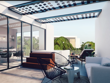 Penthouse  con amenidades, cargador EV y Tesla y dron de pas