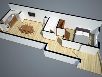 Departamento a estrenar. Piscina. Quincho. Un dorm. Barrio Gral. Paz