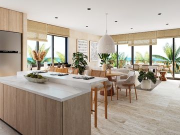 Beachfront apartments in Sisal