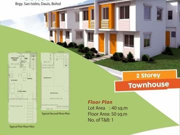 Bare type townhouse at dauis panglao bohol near airport