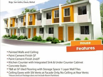 Bare type townhouse at dauis panglao bohol near airport
