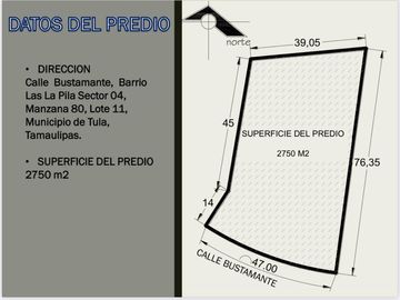 TERRENO EN VENTA EN LA PILA, TULA