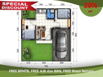 Jual Rumah Malang Diskon 20% Khusus PPKM, Fasum Lengkap Free Biaya