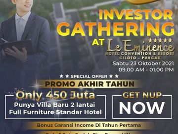 Nikmati Hasil Pasive Income Rumah Villa 2LT Hanya 450Jt di Cipanas Puncak Cianjur
