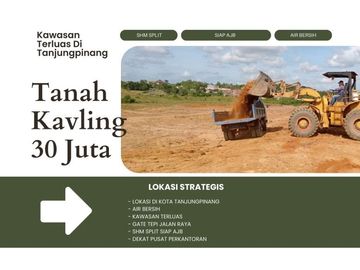 Terbaik Tanah Kavling Pusat Kota Tanjung PInang Terluas