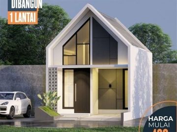 Rumah Baru 1 Lnt, LT 68 m&sup2;, Rp 480 Juta, di Sawangan, Depok.