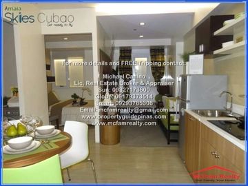 Rent to own Condo in Cubao Amaia Skies Cubao Along EDSA MRT - 1 Bedroom